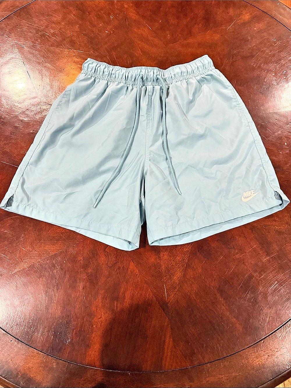 Nike Mens Flow Shorts Athletic Shorts Blue Medium